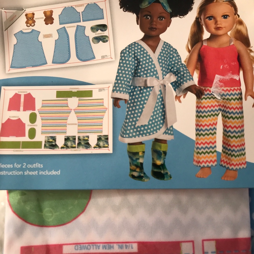 Simplicity American girl 18 doll size Clothes Sewing Patterns - Picture 7 of 8